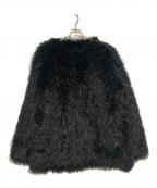 s'yteサイト）の古着「SHAGGY FUR CREW NECK PULLOVER」｜ブラック