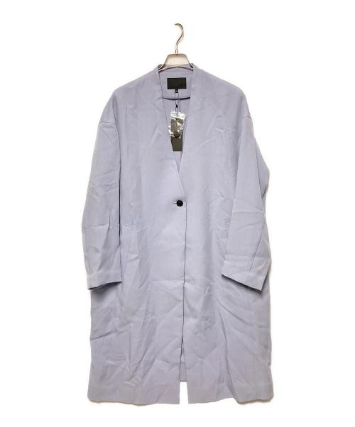 icB（アイシービー）icB (アイシービー) Mid Air ノーカラーコート ラベンダー サイズ:44 未使用品の古着・服飾アイテム