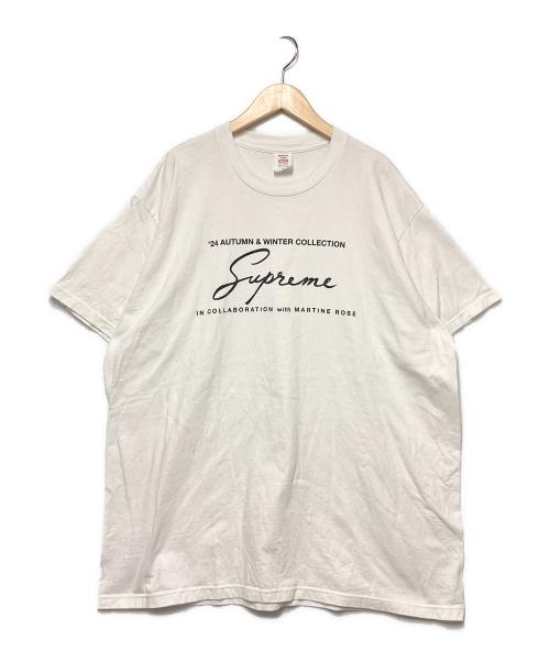 SUPREME（シュプリーム）SUPREME (シュプリーム) MARTINE ROSE (マーティン・ローズ) 24FW Martine Rose Tee / プリントTシャツ ホワイト サイズ:XLの古着・服飾アイテム