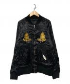 RUDE GALLERYルードギャラリー）の古着「MARIA×SWALLOW SOUVENIR JACKET / リバーシブルスカジャン」｜ブラック