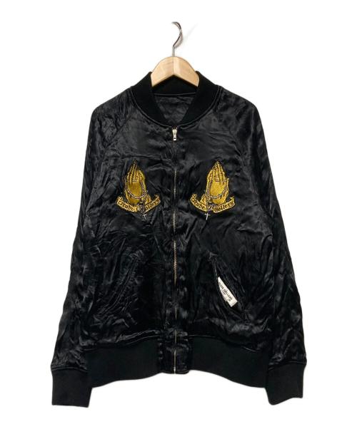 RUDE GALLERY（ルードギャラリー）RUDE GALLERY (ルードギャラリー) MARIA×SWALLOW SOUVENIR JACKET / リバーシブルスカジャン ブラック サイズ:4の古着・服飾アイテム