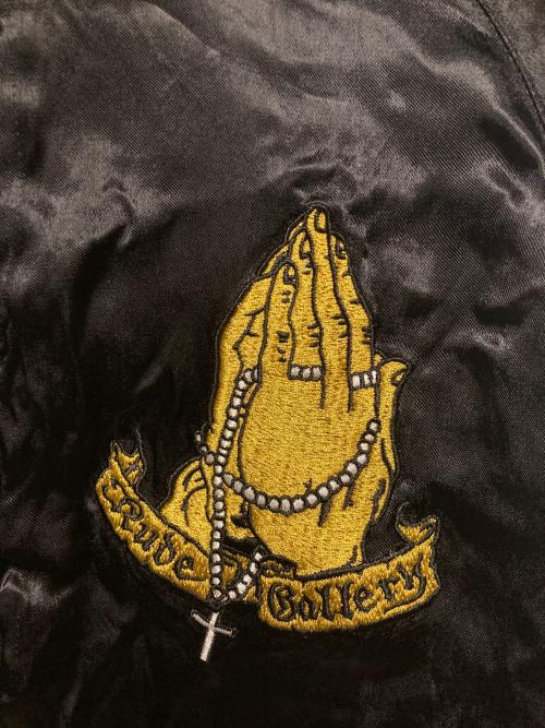 RUDE GALLERY（ルードギャラリー）RUDE GALLERY (ルードギャラリー) MARIA×SWALLOW SOUVENIR JACKET / リバーシブルスカジャン ブラック サイズ:4の古着・服飾アイテム