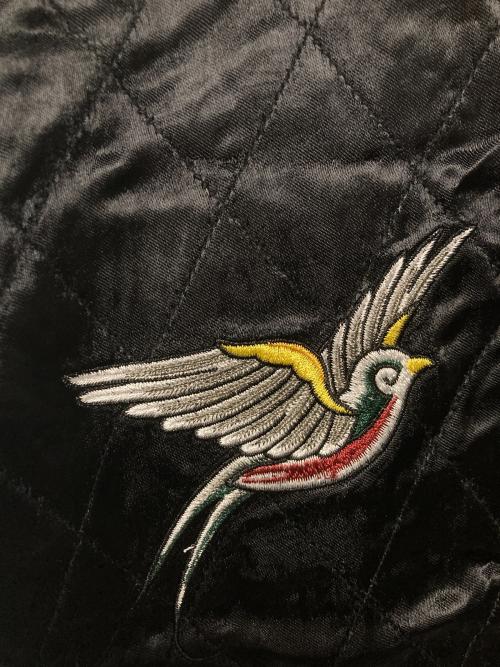 RUDE GALLERY（ルードギャラリー）RUDE GALLERY (ルードギャラリー) MARIA×SWALLOW SOUVENIR JACKET / リバーシブルスカジャン ブラック サイズ:4の古着・服飾アイテム