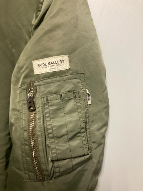 RUDE GALLERY（ルードギャラリー）RUDE GALLERY (ルードギャラリー) MA-1フライトジャケット グリーン サイズ:3の古着・服飾アイテム