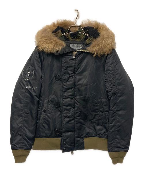 GAVIAL（ガヴィル）GAVIAL (ガヴィル) N2-Bフライトジャケット ブラック サイズ:Mの古着・服飾アイテム