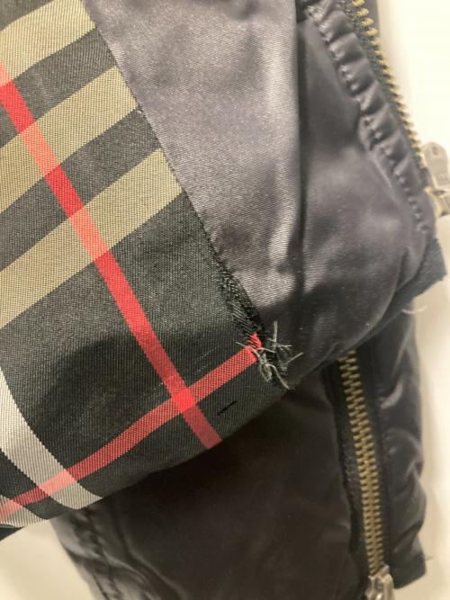 BURBERRY BLACK LABEL（バーバリーブラックレーベル）BURBERRY BLACK LABEL (バーバリーブラックレーベル) ホワイトグースダウンジャケット ブラック サイズ:LLの古着・服飾アイテム