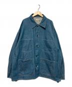 INTERIMインテリム）の古着「ハイパービッグデニムカバーオール / デニムジャケット」｜インディゴ