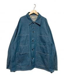 INTERIM（インテリム）の古着「ハイパービッグデニムカバーオール / デニムジャケット」｜インディゴ