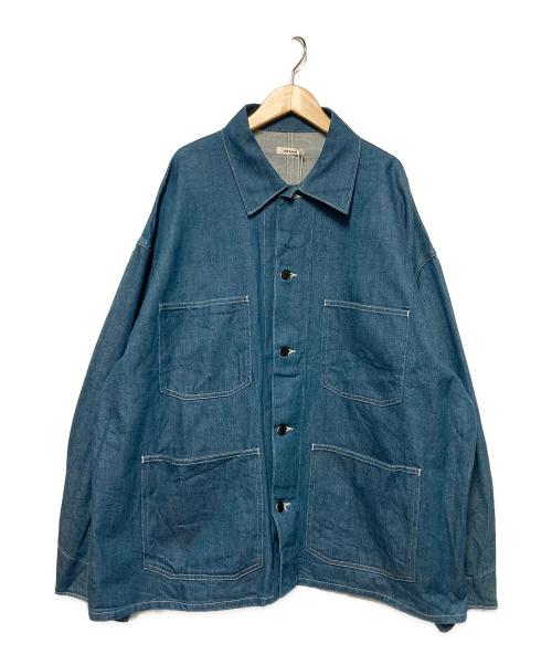INTERIM（インテリム）INTERIM (インテリム) ハイパービッグデニムカバーオール / デニムジャケット インディゴ サイズ:5 未使用品の古着・服飾アイテム