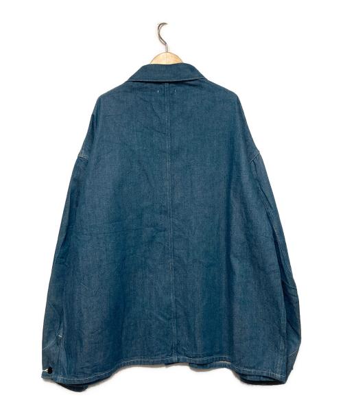 INTERIM（インテリム）INTERIM (インテリム) ハイパービッグデニムカバーオール / デニムジャケット インディゴ サイズ:5 未使用品の古着・服飾アイテム