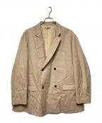 is-nessイズネス）の古着「ダブルテーラードジャケット」｜ベージュ