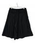 Yohji Yamamoto pour homme (ヨウジヤマモト プールオム) ウエストゴムタックワイドハーフパンツ ブラック サイズ:2：32000円