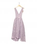 Samansa Mos2サマンサモスモス）の古着「【立川限定】リネンエプロンワンピース」｜ラベンダー