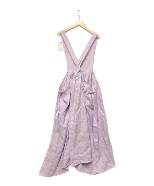 Samansa Mos2（サマンサモスモス）Samansa Mos2 (サマンサモスモス) 【立川限定】リネンエプロンワンピース ラベンダー サイズ:F 未使用品の古着・服飾アイテム