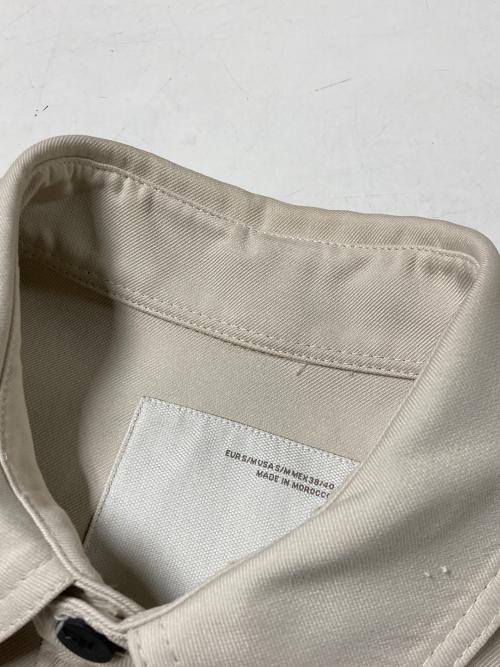 STUDIO NICHOLSON（スタジオ ニコルソン）STUDIO NICHOLSON (スタジオ ニコルソン) ZARA (ザラ) ツイルシャツジャケット アイボリー サイズ:Mの古着・服飾アイテム