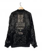 SUNDINISTA EXPERIENCEサンディニスタエクスペリエンス）の古着「BLUE BEAT Stay with MARIA / リバーシブルスカジャン」｜ブラック