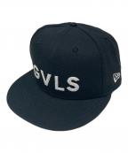 GAVIAL×New Eraガヴィル×ニューエラ）の古着「FLAT VISOR CAP / 6パネルキャップ」｜ブラック