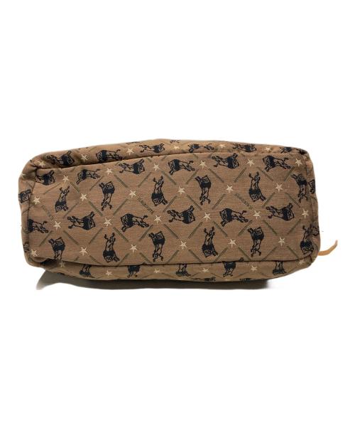 IL BISONTE（イル ビゾンテ）IL BISONTE (イル ビゾンテ) 茶モノグラム帆布トートバッグ ブラウンの古着・服飾アイテム