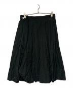 Y'sワイズ）の古着「プリーツラップスカート」｜ブラック