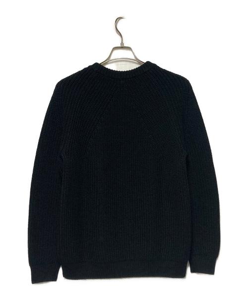 BATONER（バトナ―）BATONER (バトナ―) SIGNATURE CREW NECK / 畔編みクルーネックニット ブラック サイズ:1の古着・服飾アイテム