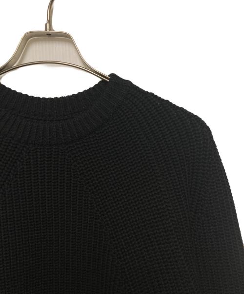 BATONER（バトナ―）BATONER (バトナ―) SIGNATURE CREW NECK / 畔編みクルーネックニット ブラック サイズ:1の古着・服飾アイテム