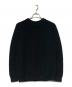 BATONER（バトナ―）の古着「SIGNATURE CREW NECK / 畔編みクルーネックニット」｜ブラック
