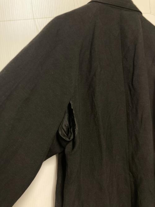 Yohji Yamamoto pour homme（ヨウジヤマモト プールオム）Yohji Yamamoto pour homme (ヨウジヤマモト プールオム) LI/RYCANVAS DOUBLE FRONT JACKET / テーラードジャケット ブラック サイズ:4の古着・服飾アイテム