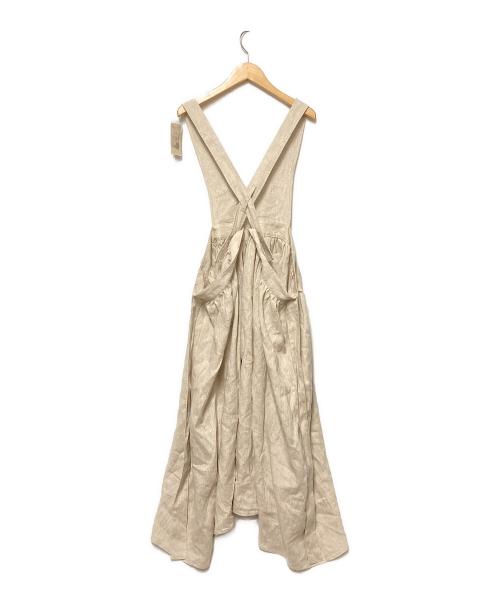 Samansa Mos2（サマンサモスモス）Samansa Mos2 (サマンサモスモス) 【立川限定】リネンエプロンワンピース キナリ サイズ:F 未使用品の古着・服飾アイテム