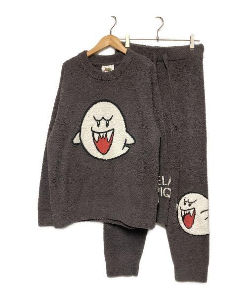 gelato pique（ジェラートピケ）gelato pique (ジェラートピケ) スーパーマリオ (スーパーマリオ) テレサルームウェアセットアップ グレー サイズ:Fの古着・服飾アイテム