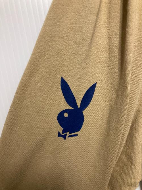 SUPREME（シュプリーム）SUPREME (シュプリーム) PLAY BOY (プレイボーイ) L/S Football Top / ロングスリーブカットソー ベージュ サイズ:Mの古着・服飾アイテム