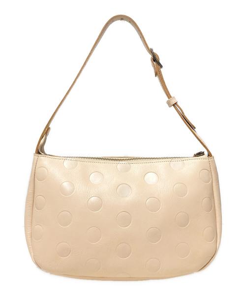 kanmi（カンミ）kanmi (カンミ) ドット柄レザーショルダーバッグ ナチュラルの古着・服飾アイテム