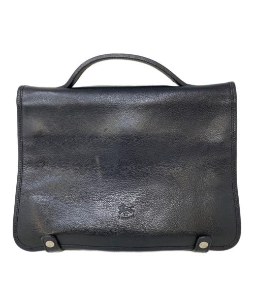 IL BISONTE（イル ビゾンテ）IL BISONTE (イル ビゾンテ) ブリーフケース ブラックの古着・服飾アイテム