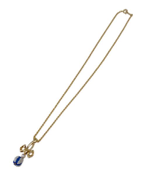 Wedgwood（ウェッジウッド）Wedgwood (ウェッジウッド) ネックレス ゴールド×ブルーの古着・服飾アイテム