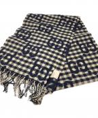 GUCCIグッチ）の古着「GGウールジャカード スカーフ」｜ブラック×ベージュ