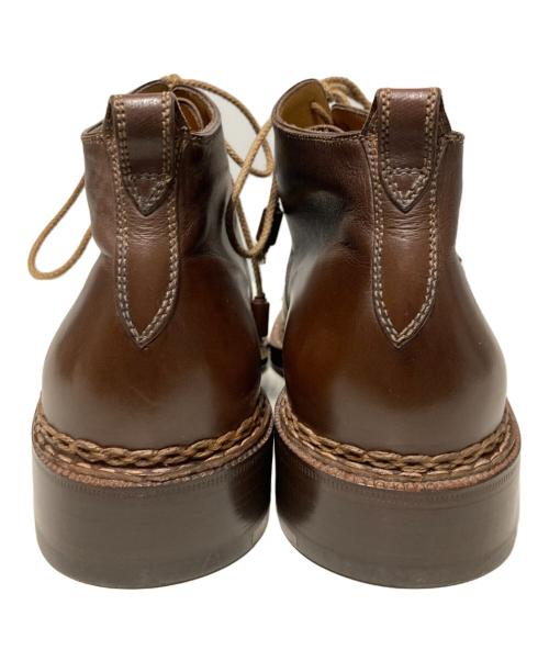 BARNEYS NEWYORK（バーニーズ・ニューヨーク）BARNEYS NEWYORK (バーニーズ・ニューヨーク) スクエアトゥーブーツ ブラウン サイズ:7の古着・服飾アイテム