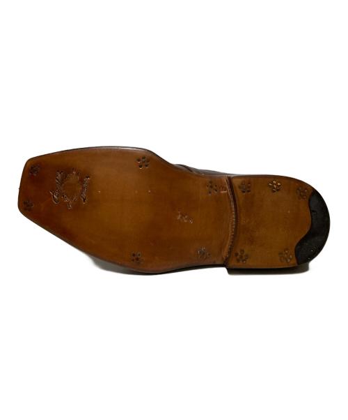 BARNEYS NEWYORK（バーニーズ・ニューヨーク）BARNEYS NEWYORK (バーニーズ・ニューヨーク) スクエアトゥーブーツ ブラウン サイズ:7の古着・服飾アイテム