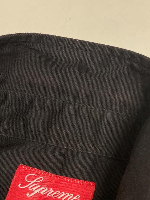 SUPREME（シュプリーム）SUPREME (シュプリーム) Daniel Johnston (ダニエル・ジョンストン) 15SS Daniel Johnston Twill Work Shirt / バックプリントS/Sツイルワークシャツ ブラック サイズ:Sの古着・服飾アイテム