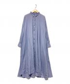 mizuiro-indミズイロインド）の古着「シャツワンピース」｜ブルー