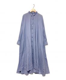 mizuiro-ind（ミズイロインド）の古着「シャツワンピース」｜ブルー