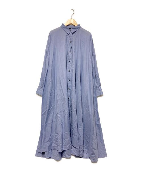 mizuiro-ind（ミズイロインド）mizuiro-ind (ミズイロインド) シャツワンピース ブルー サイズ:FREEの古着・服飾アイテム