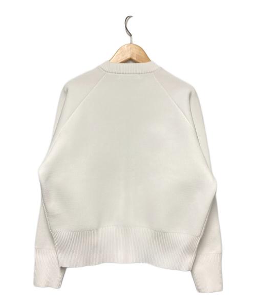 E by eclat（イーバイエクラ）E by eclat (イーバイエクラ) ミラノリブZIPブルゾン ホワイト サイズ:38の古着・服飾アイテム