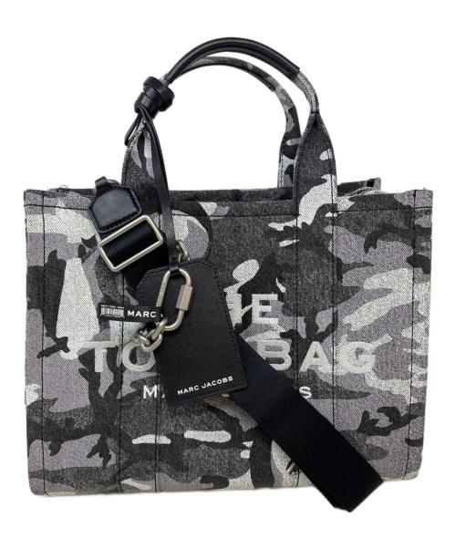 MARC JACOBS（マークジェイコブズ）MARC JACOBS (マークジェイコブス) ザ マーク カモ デニム トート バッグ ラージ グレーの古着・服飾アイテム