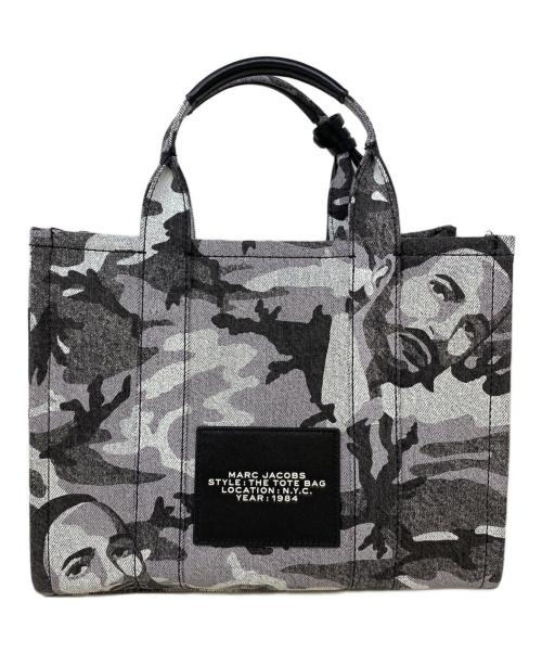 MARC JACOBS（マークジェイコブズ）MARC JACOBS (マークジェイコブス) ザ マーク カモ デニム トート バッグ ラージ グレーの古着・服飾アイテム