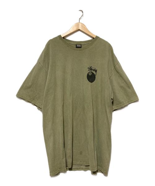 stussy（ステューシー）stussy (ステューシー) 8 Ball Tee / プリントTシャツ オリーブ サイズ:XLの古着・服飾アイテム
