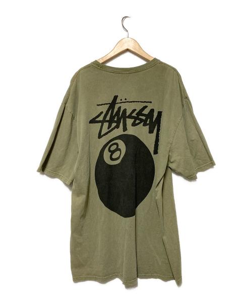 stussy（ステューシー）stussy (ステューシー) 8 Ball Tee / プリントTシャツ オリーブ サイズ:XLの古着・服飾アイテム