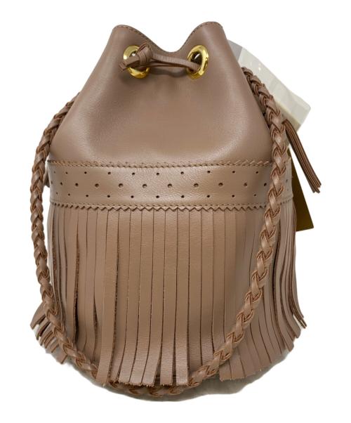 J&M DAVIDSON（ジェイ＆エム デヴィッドソン）J&M DAVIDSON (ジェイ＆エム デヴィッドソン) バケツショルダーバッグ ベージュの古着・服飾アイテム