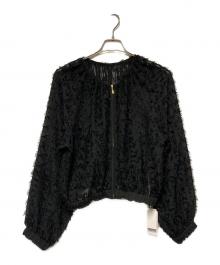 NOLLEY'S（ノーリーズ）の古着「24SS カットジャガードブルゾン」｜ブラック