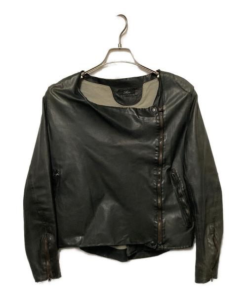 sisii（シシ）sisii (シシ) ライダースジャケット ブラック サイズ:XSの古着・服飾アイテム