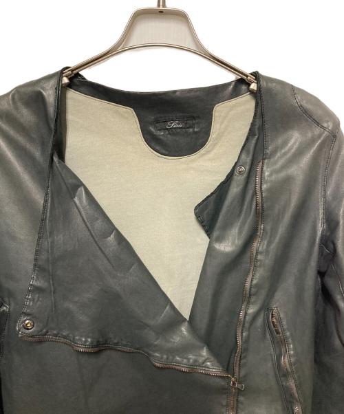 sisii（シシ）sisii (シシ) ライダースジャケット ブラック サイズ:XSの古着・服飾アイテム