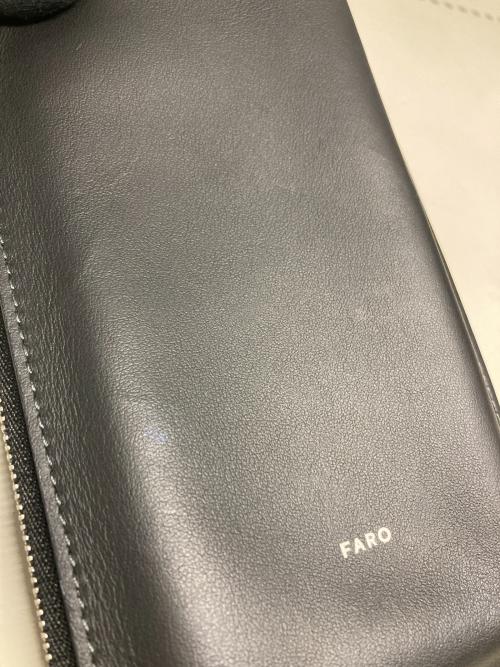 FARO（ファーロ）FARO (ファーロ) レザーショルダーミニポーチ / Calma Phone Shoulder Zip ブラックの古着・服飾アイテム